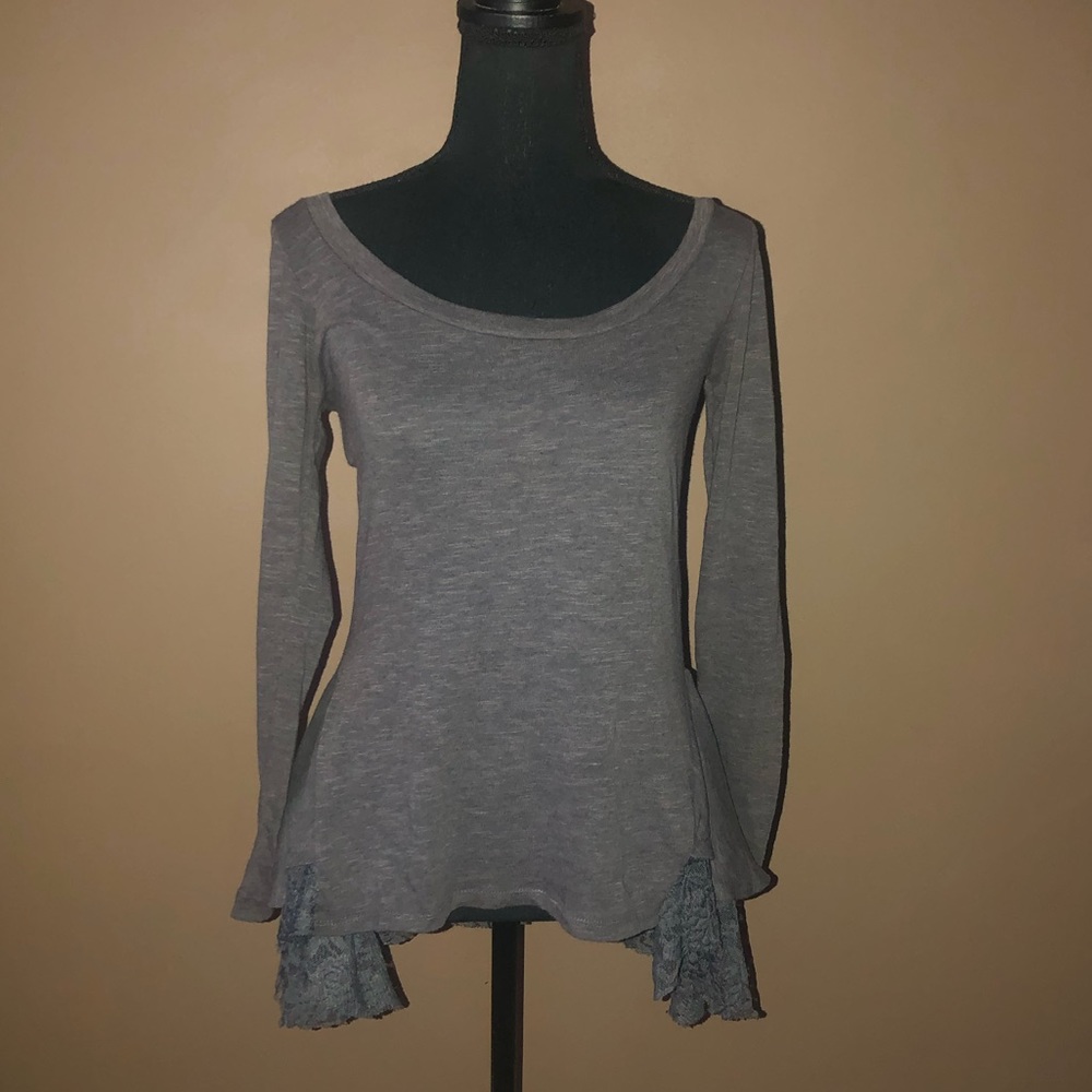 Free People Blouse with lacy bottom